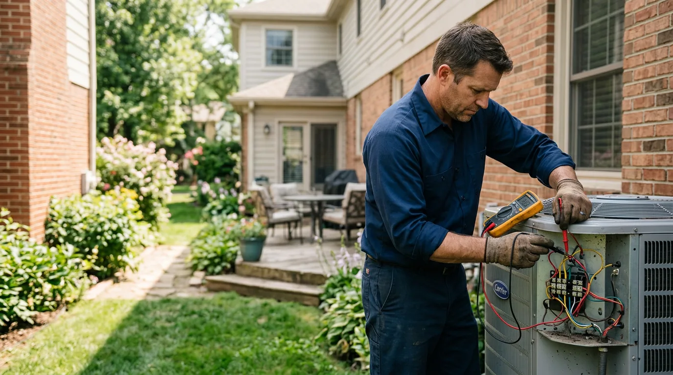 HVAC technician working near Chase Mills, NY